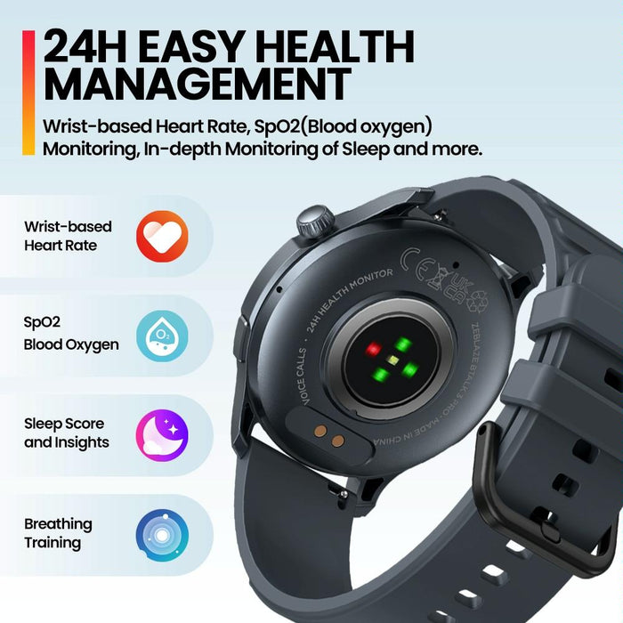 1.43 Inch Bt5.2 Fitness Smart Watch With Health Monitor