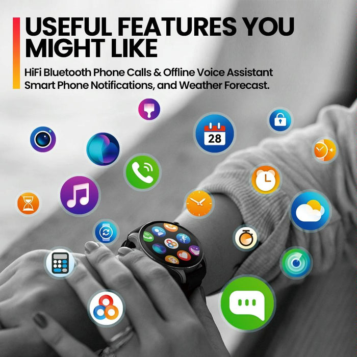 1.43 Inch Bt5.2 Fitness Smart Watch With Health Monitor