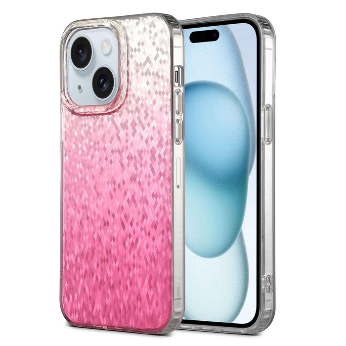 Vibrant Rhombus Diamond Pc + Tpu Phone Case
