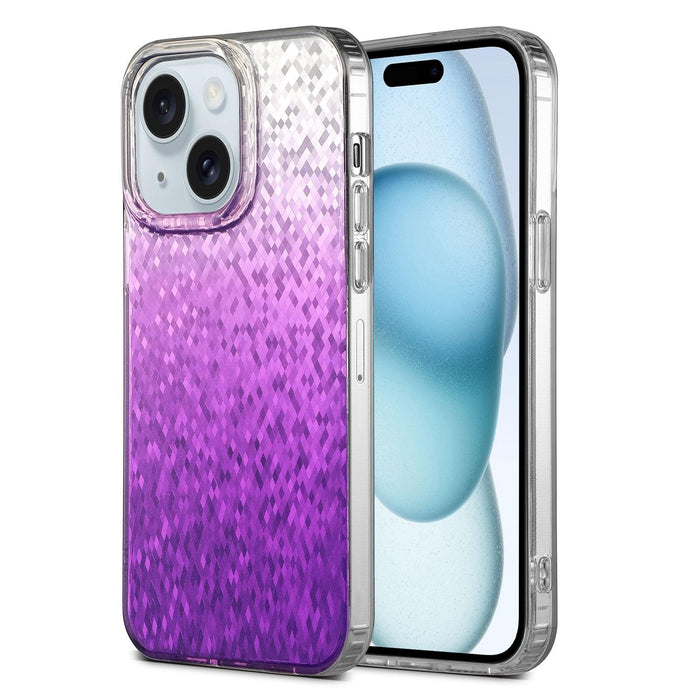 Vibrant Rhombus Diamond Pc + Tpu Phone Case