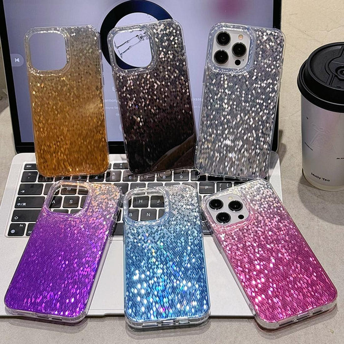 Vibrant Rhombus Diamond Pc + Tpu Phone Case
