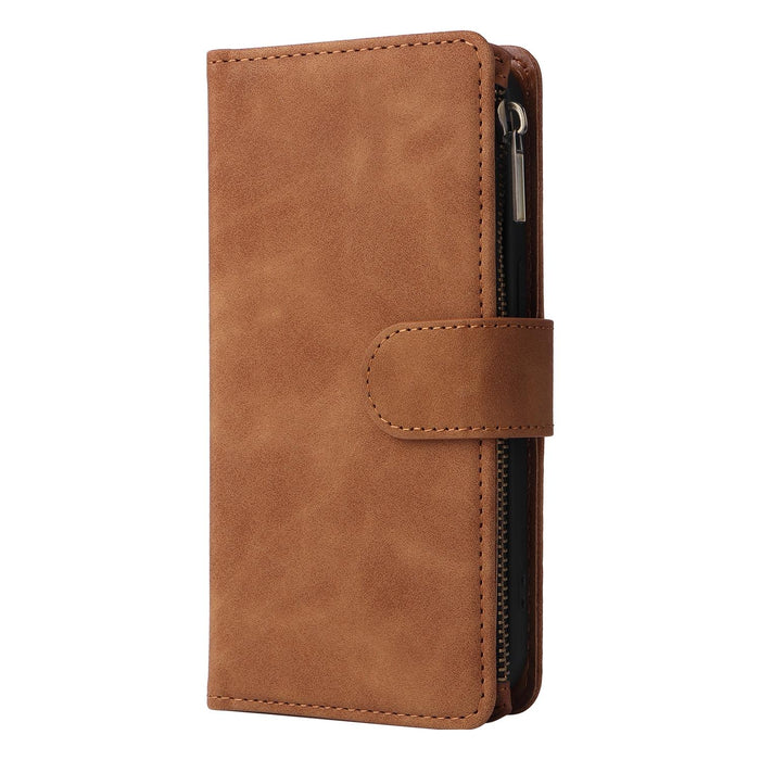 For Iphone 15 Multifunctional Multi-Card Wallet Phone Leather Case