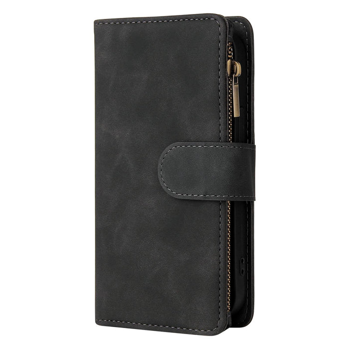 For Iphone 15 Multifunctional Multi-Card Wallet Phone Leather Case