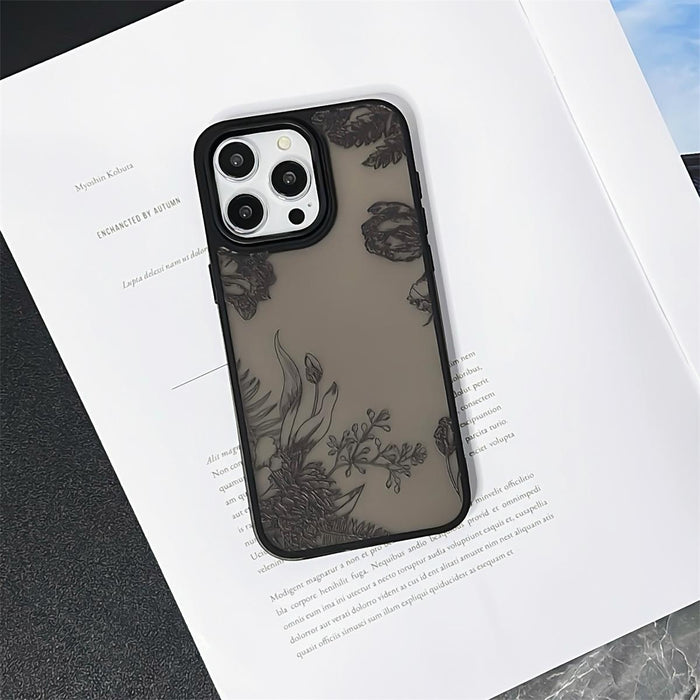 For Iphone 15 Skin Feel Matte Tpu & Pc Shockproof Phone Case