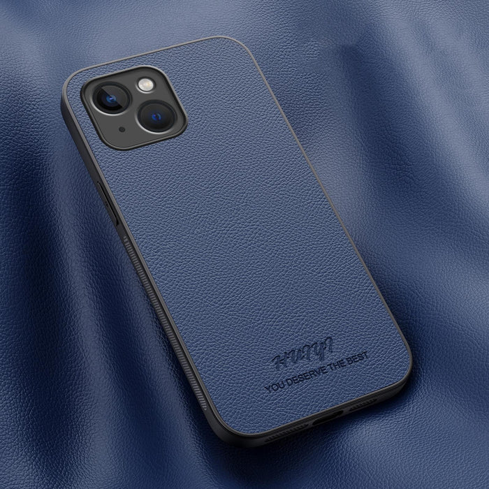 For Iphone 15 Huiyi Leather Magsafe Magnetic Phone Case