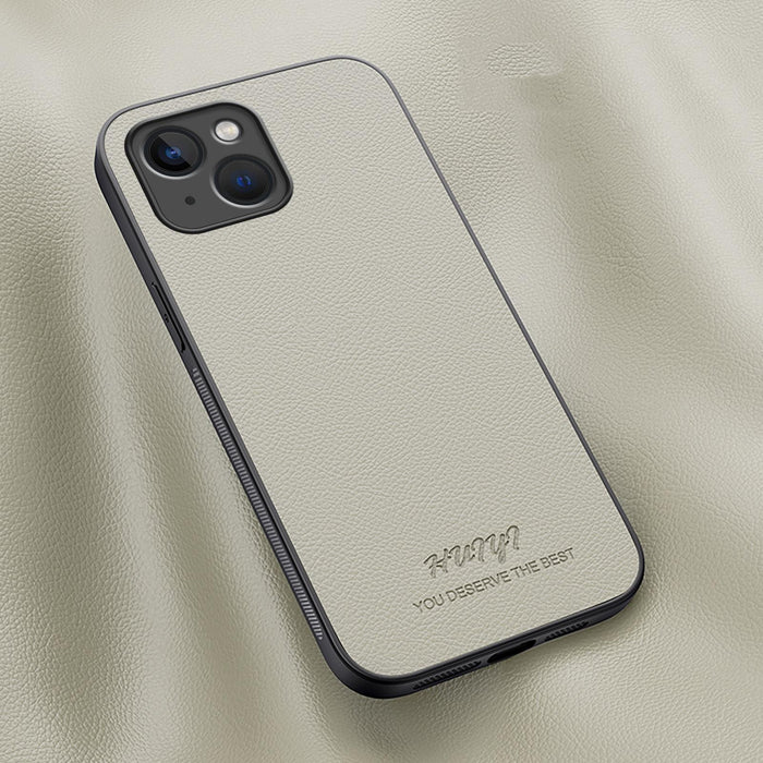 For Iphone 15 Huiyi Leather Magsafe Magnetic Phone Case