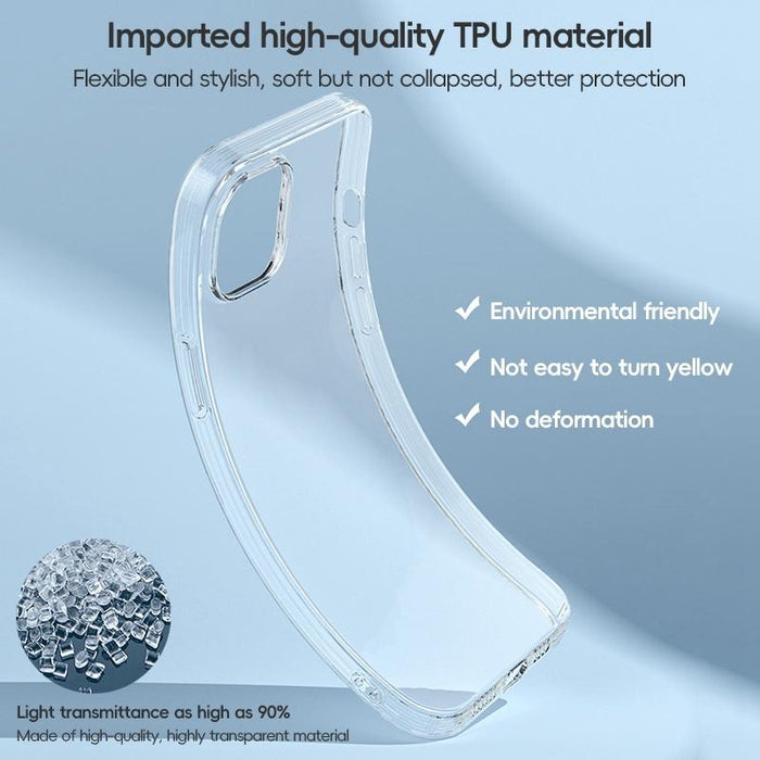 For Iphone 15 Zga Clear Tpu Shockproof Phone Case Transparent