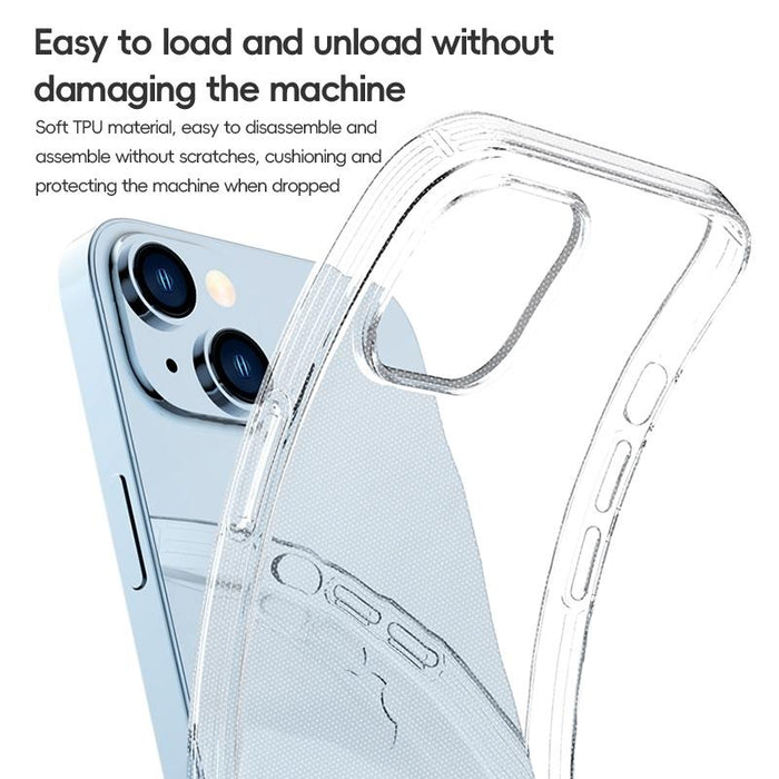 For Iphone 15 Zga Clear Tpu Shockproof Phone Case Transparent
