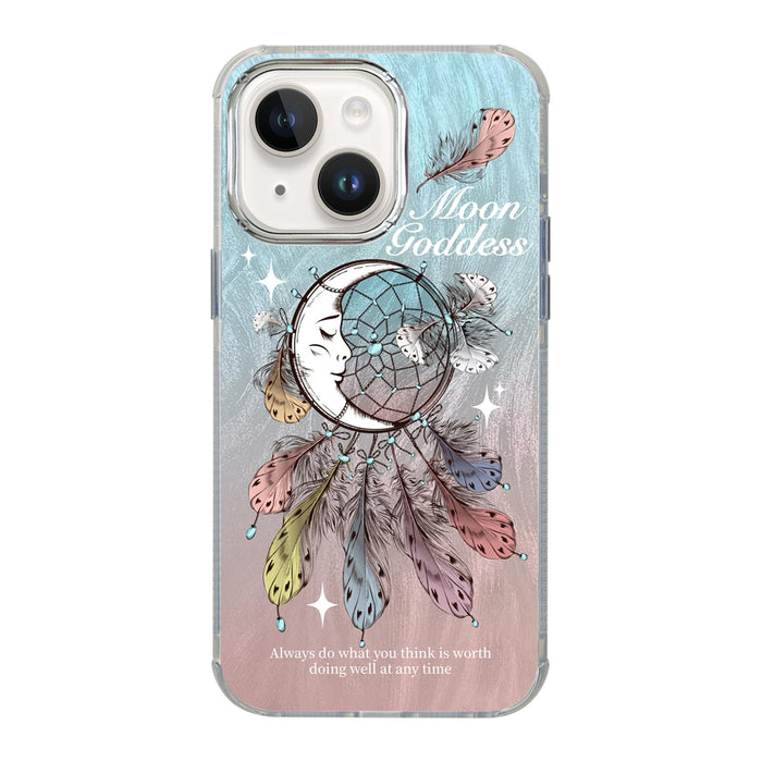 For Iphone 15 Illustration Pattern Radiation Design Full Coverage Shockproof Phone Case