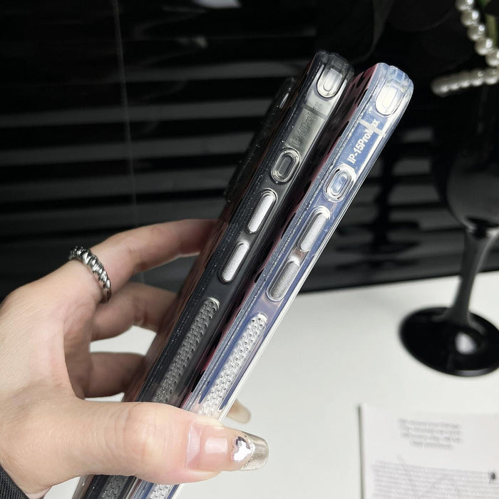 For Iphone 15 Glitter Powder Leopard Print Pc & Tpu Phone Case