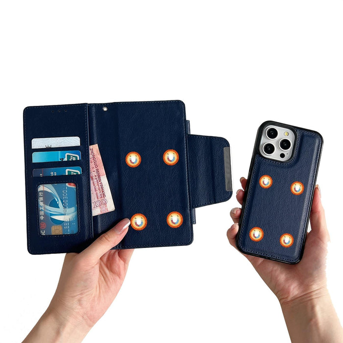 For Iphone 15 Multifunctional 7-Card Wallet Leather Phone Case