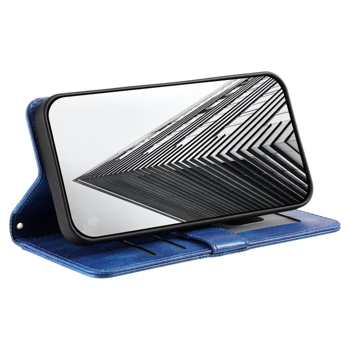 For Iphone 15 Simple 6-Card Wallet Leather Phone Case