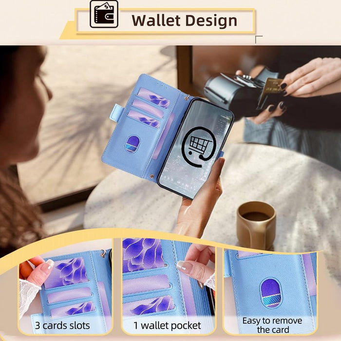 For Iphone 15 Crossbody Chain Leather Phone Case