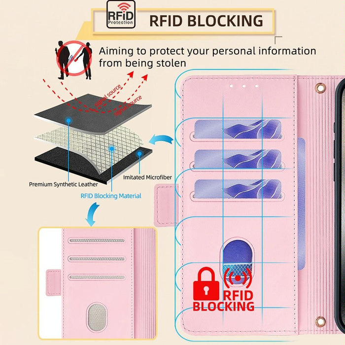 For Iphone 15 Crossbody Chain Leather Phone Case