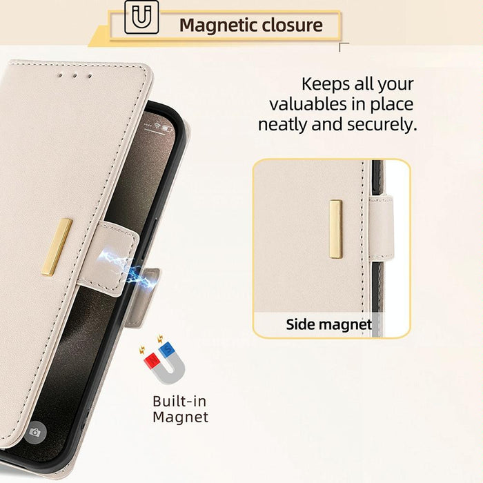 For Iphone 15 Crossbody Chain Leather Phone Case