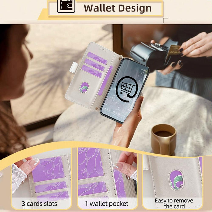 For Iphone 15 Crossbody Chain Leather Phone Case