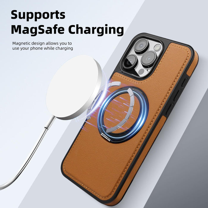 For Iphone 15 360 Degree Rotating Magsafe Bracket Phone Case