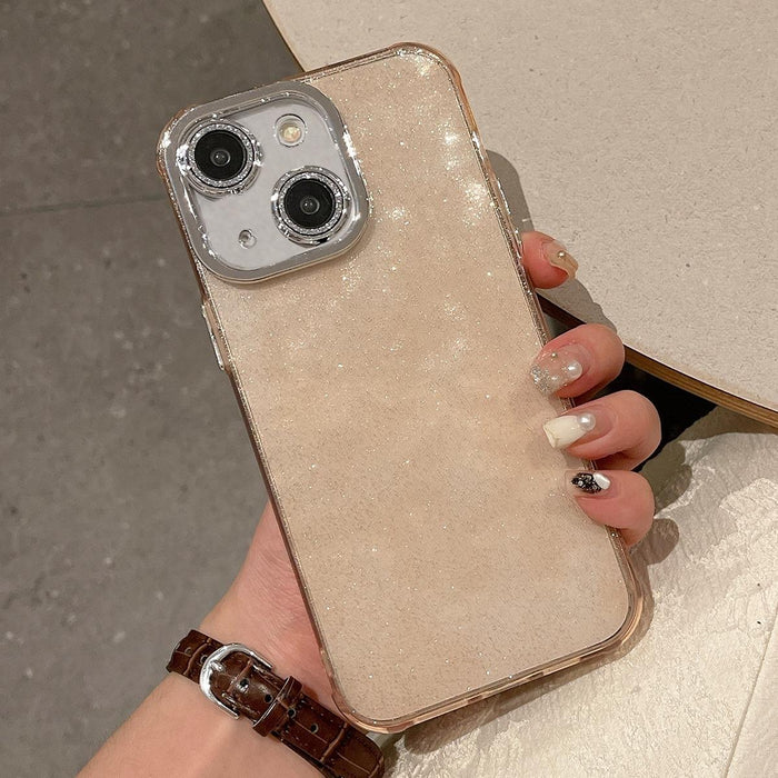 For Iphone 15 Ripple Glitter Pc Hybrid Tpu Phone Case