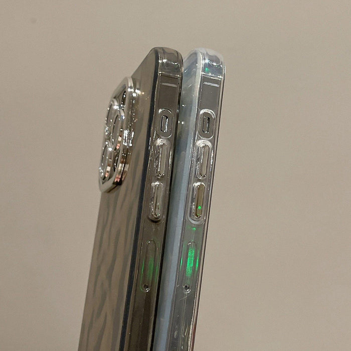 For Iphone 15 Ripple Glitter Pc Hybrid Tpu Phone Case