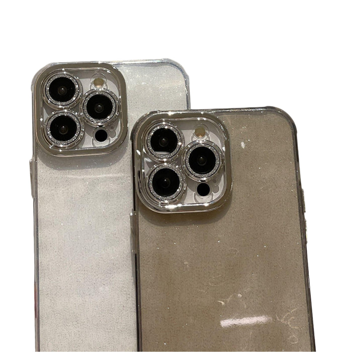 For Iphone 15 Ripple Glitter Pc Hybrid Tpu Phone Case