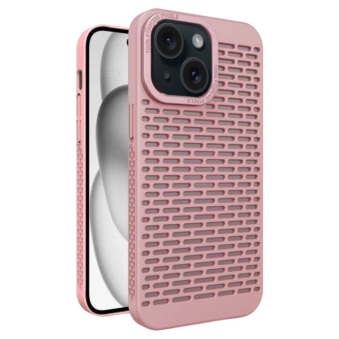 For Iphone 15 Hollow Heat Dissipation Tpu Phone Case