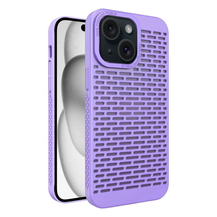 For Iphone 15 Hollow Heat Dissipation Tpu Phone Case