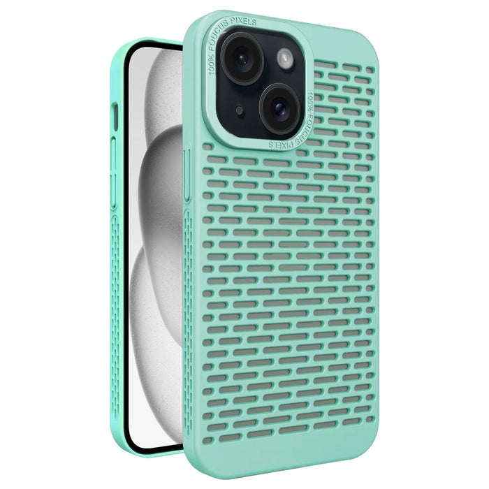 For Iphone 15 Hollow Heat Dissipation Tpu Phone Case