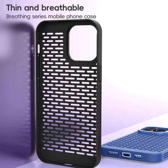 For Iphone 15 Hollow Heat Dissipation Tpu Phone Case
