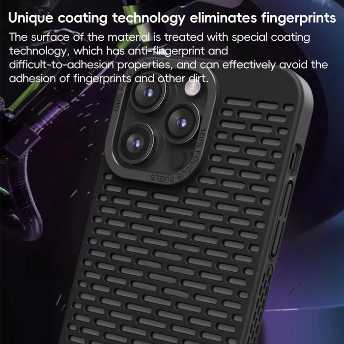 For Iphone 15 Hollow Heat Dissipation Tpu Phone Case