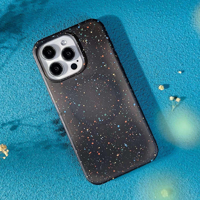 For Iphone 15 Colorful Frosted Magsafe Pc Hybrid Tpu Phone Case