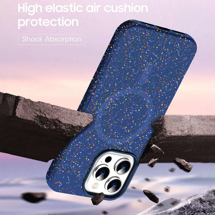 For Iphone 15 Colorful Frosted Magsafe Pc Hybrid Tpu Phone Case