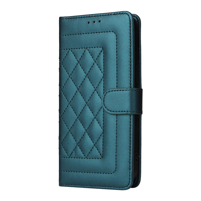 For Iphone 15 Diamond Lattice Leather Flip Phone Case