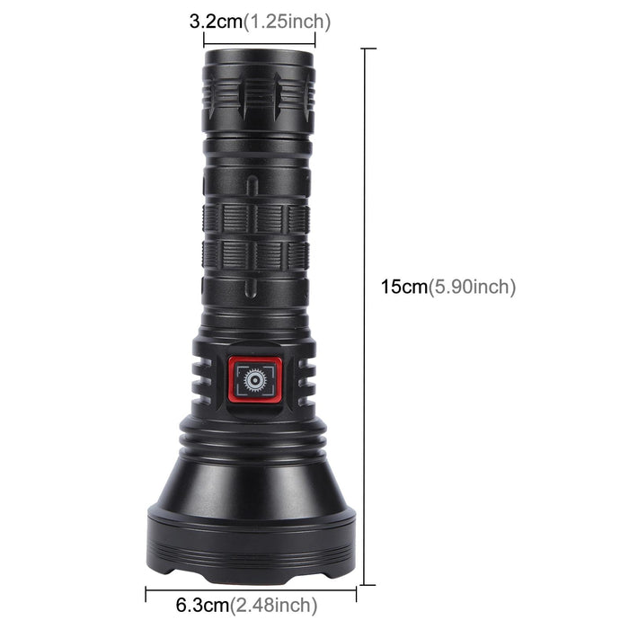 50W Usb Rechargeable Led Spotlight Black