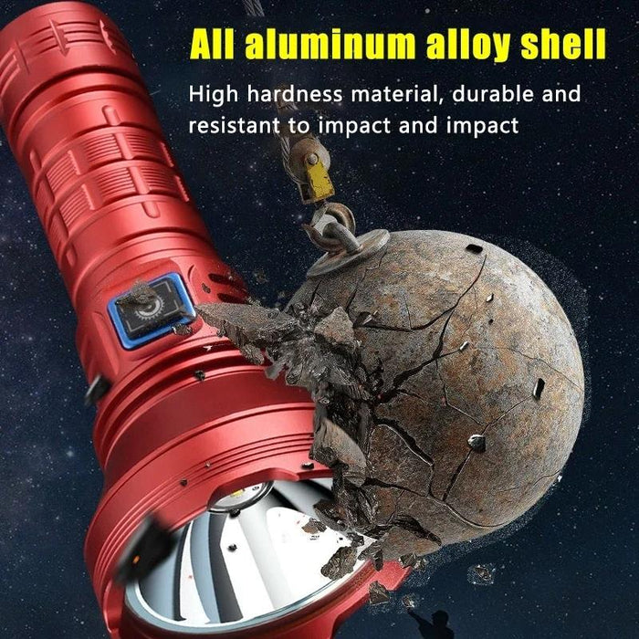 50W Usb Rechargeable Led Spotlight Black