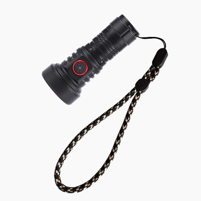 1000Lm Usb Rechargeable Led Flashlight Black