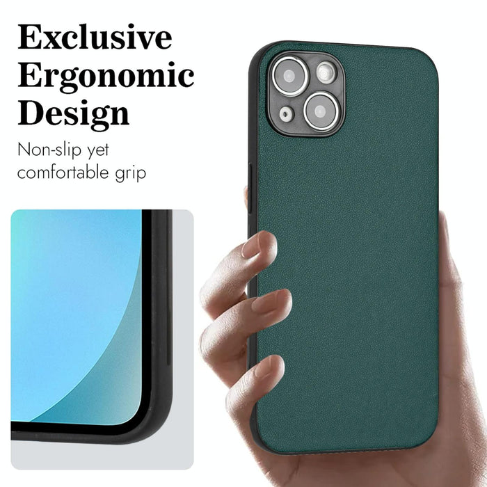 For Iphone 15 Leather Pattern Phone Single Case