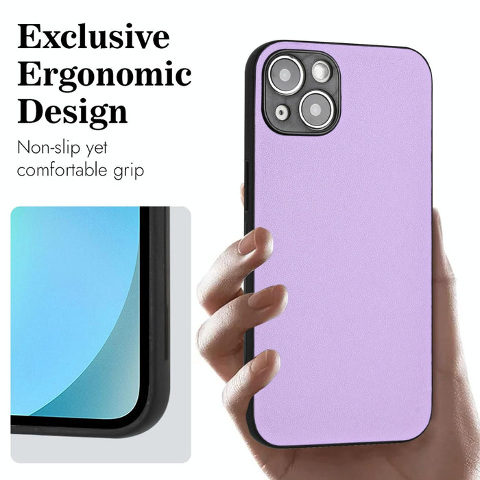 For Iphone 15 Leather Pattern Phone Single Case