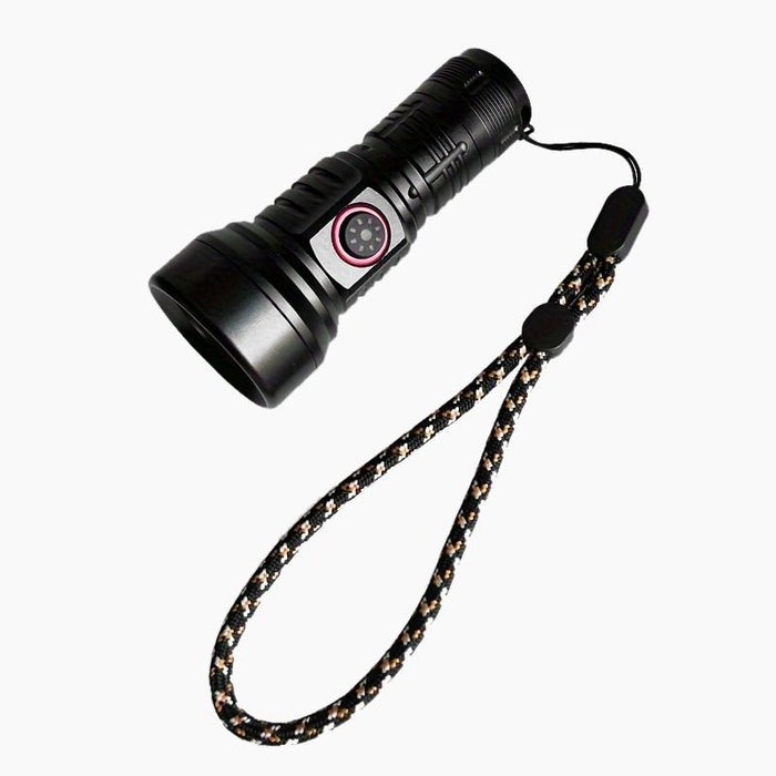 1000Lm Usb Rechargeable Led Flashlight Black