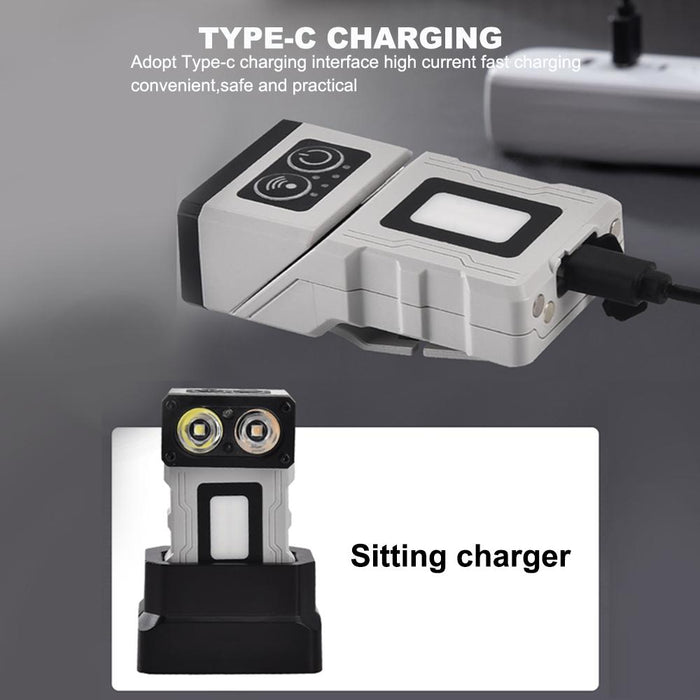 Rotating Clip Work Light Grey