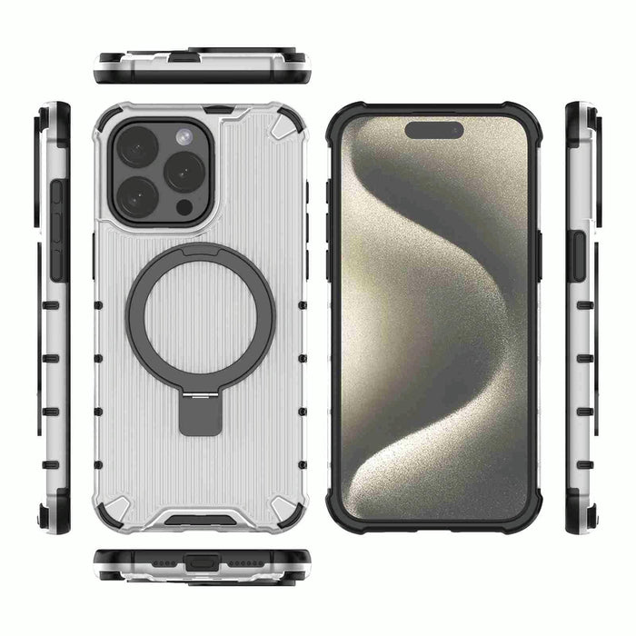 For Iphone 15 Grating Holder Shockproof Phone Case