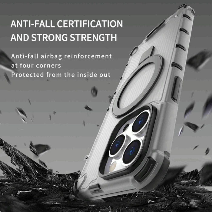 For Iphone 15 Grating Holder Shockproof Phone Case