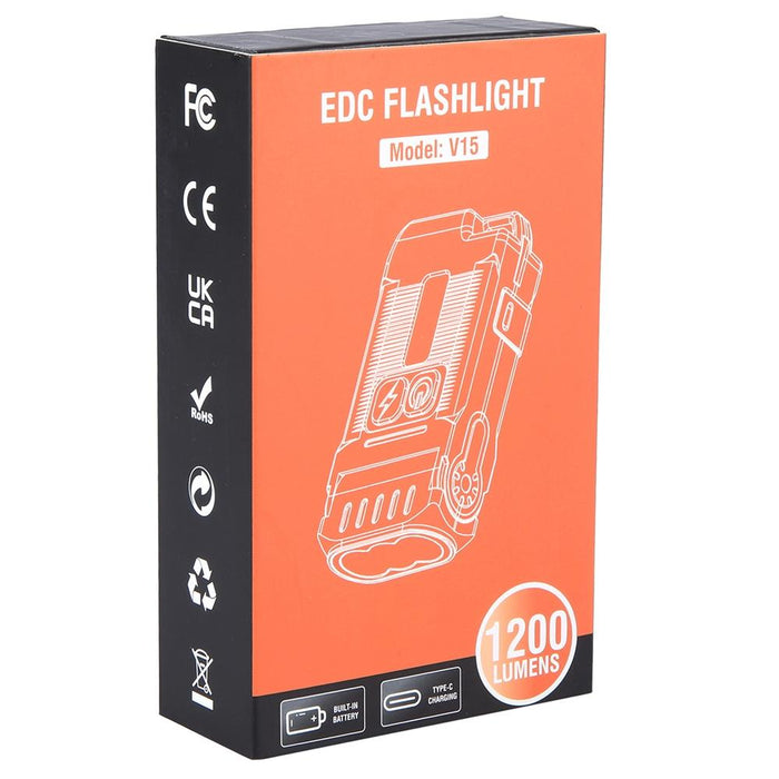 Versatile Black Work Light V15 Edc Flashlight