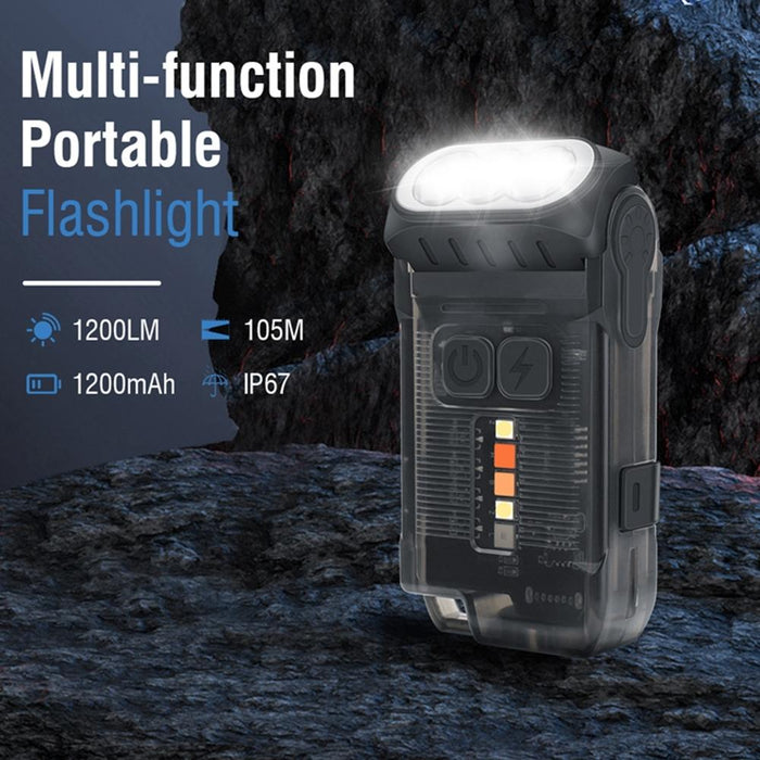 Versatile Black Work Light V15 Edc Flashlight