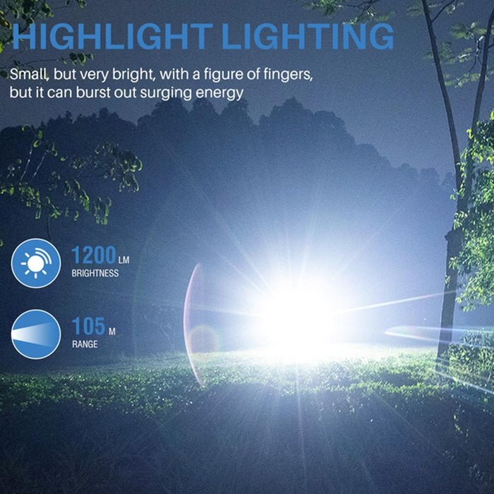 Versatile Black Work Light V15 Edc Flashlight