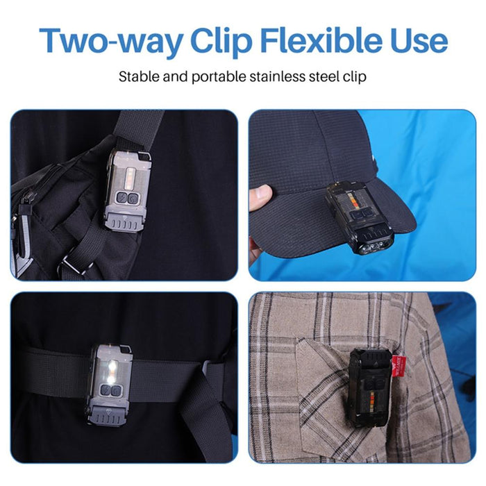 Versatile Black Work Light V15 Edc Flashlight