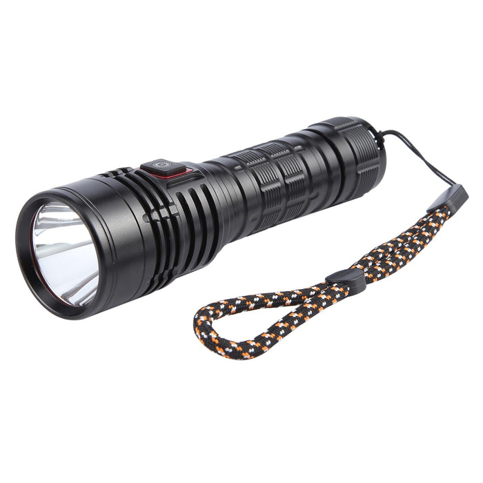 1200Lm Usb Rechargeable Led Flashlight Black