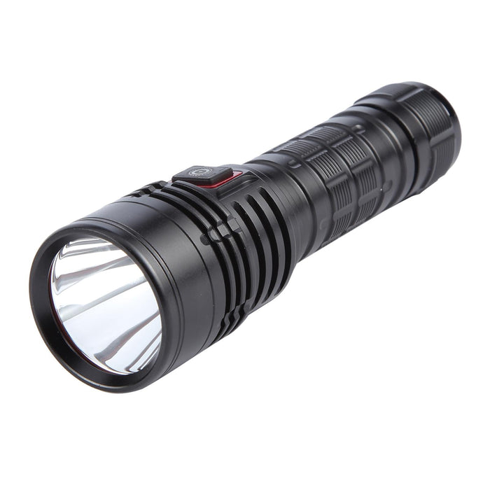 1200Lm Usb Rechargeable Led Flashlight Black