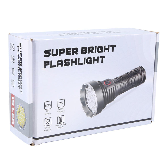19 Led Rechargeable Flashlight 3200Lm