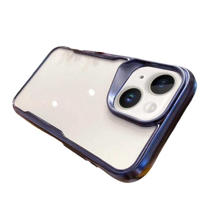 For Iphone 15 Electroplating Tpu Frame Hybrid Pc Phone Case
