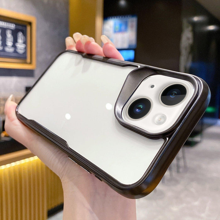 For Iphone 15 Electroplating Tpu Frame Hybrid Pc Phone Case